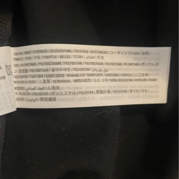 Abercrombie & Fitch Black Faux Leather Pants - Picture 8 of 9